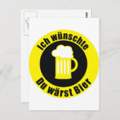 Bier Postkarte (Vorne/Hinten)