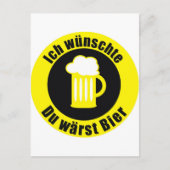 Bier Postkarte (Vorderseite)