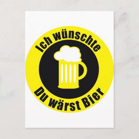 Bier Postkarte (Vorderseite)