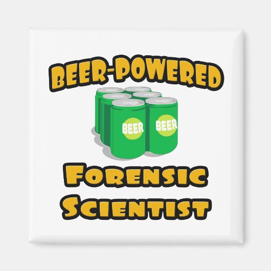 Bier-Powered Forensic Scientist Magnet (Vorne)