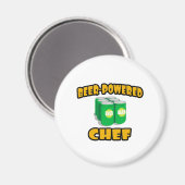 Bier-Powered-Koch Magnet (Vorderseite/Rückseite)