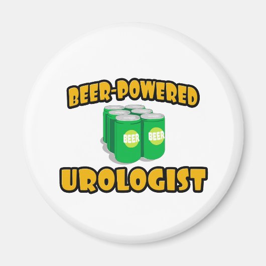 Bier-Powered Urologist Magnet (Vorne)