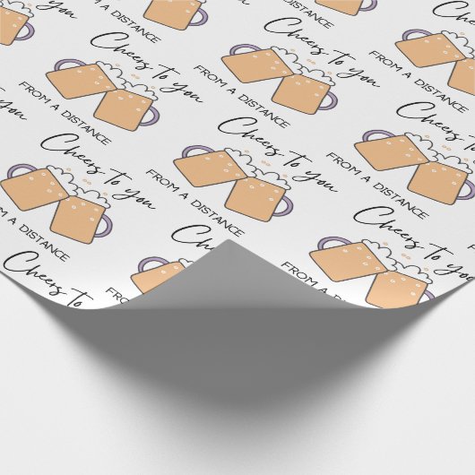 Bier Prost Auf Dich Geschenkpapier (Ecke)
