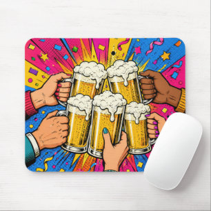 Bier Prost Pop-Art Mousepad