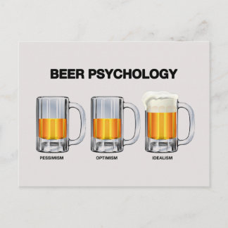 Bier-Psychologie Postkarte
