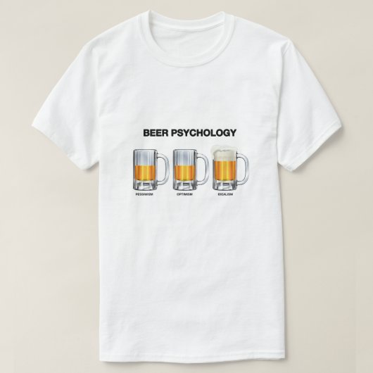 Bier-Psychologie T-Shirt (Design vorne)