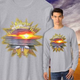 Bier & Puerto Sunset Beach 1739 T-Shirt