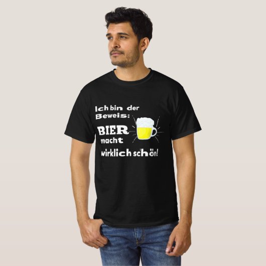 Bier Quote Funny Funny Funny Shops T-Shirt (Vorne ganz)