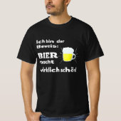 Bier Quote Funny Funny Funny Shops T-Shirt (Vorderseite)