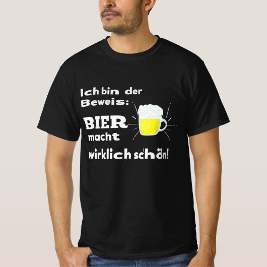 Bier Quote Funny Funny Funny Shops T-Shirt (Vorderseite)