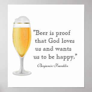 Bier Quote Poster