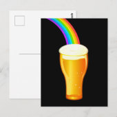 Bier Rainbow Postkarte (Vorne/Hinten)