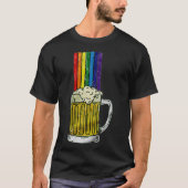 Bier Rainbow T-Shirt (Vorderseite)