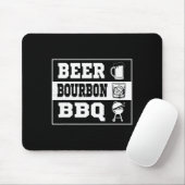 Bier Rauch Grill Schweinefleisch Byrbeque Bourbon Mousepad (Mit Mouse)