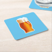 Bier Rechteckiger Pappuntersetzer (angewinkelt)