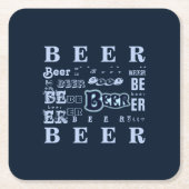 Bier Rechteckiger Pappuntersetzer (Vorderseite)