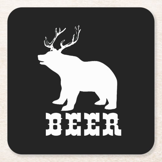 Bier Rechteckiger Pappuntersetzer (Vorderseite)