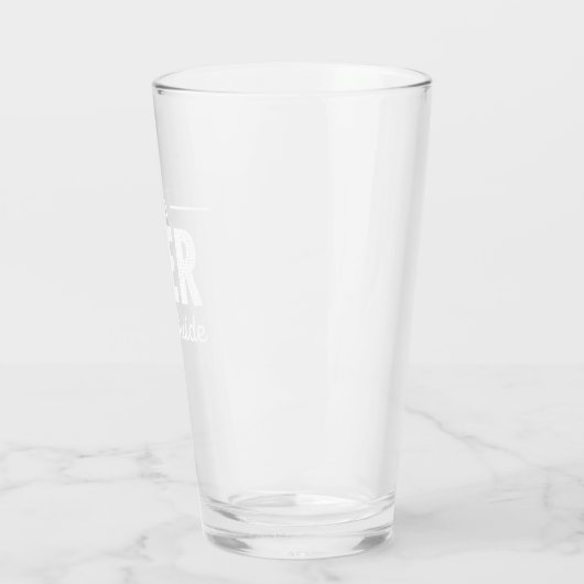 Bier-Reiseführer-Pint-Glas Glas (Links)