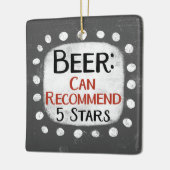 Bier Review 5 Sterne Ornament (Links)