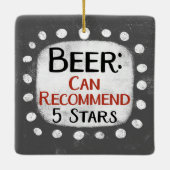 Bier Review 5 Sterne Ornament (Rückseite)