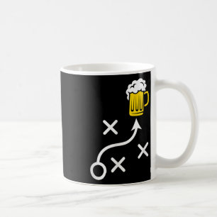Bier-Route-Lauf lustiges Football-Playbook Kaffeetasse