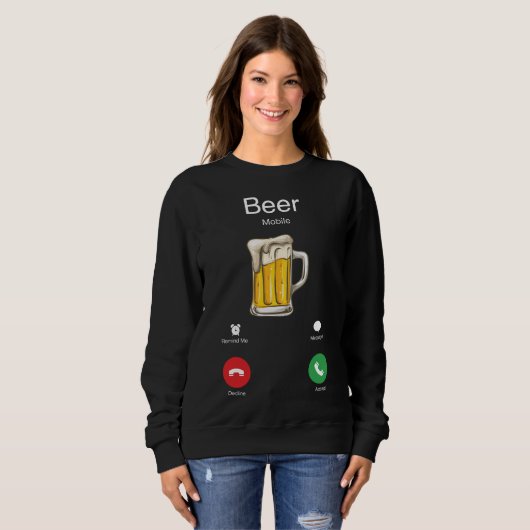 Bier ruft sweatshirt (Vorne ganz)