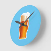 Bier Runde Wanduhr (Winkel)