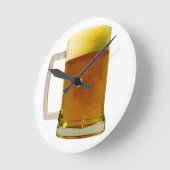 Bier Runde Wanduhr (Winkel)