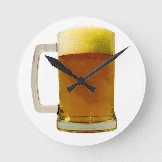 Bier Runde Wanduhr (Vorderseite)