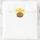 Bier Runder Aufkleber (Tasche)