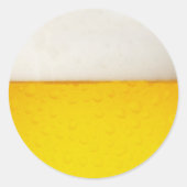 Bier Runder Aufkleber (Vorderseite)