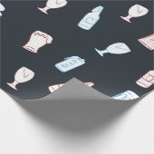 Bier Rustikale Handgezeichnete Whimsical-Bierparty Geschenkpapier (Ecke)