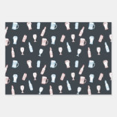Bier Rustikale Handgezeichnete Whimsical-Bierparty Geschenkpapier Set (Vorderseite 3)