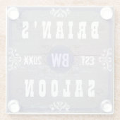 Bier-Saal-kundenspezifisches Glasuntersetzer (Rückseite)