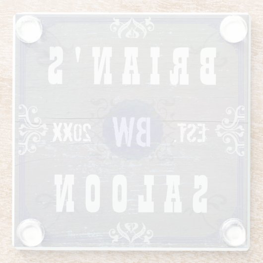 Bier-Saal-kundenspezifisches Glasuntersetzer (Rückseite)