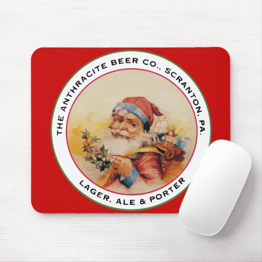 BIER SANTA MOUSEPAD (Mit Mouse)