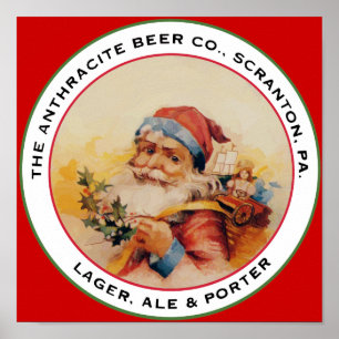 BIER SANTA POSTER