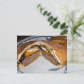 Bier Sauced Burgers Rezept Postkarte (Stehend Vorderseite)