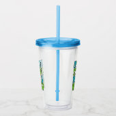 Bier - Schlaf - Beach individuelle Name tumbler Acryltrinkbecher (Rechts)