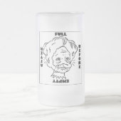 Bier-Schutzbrillen-Tasse Mattglas Bierglas (Mittel)