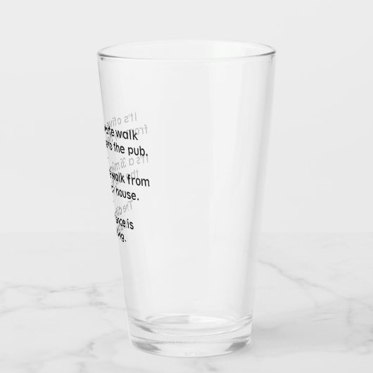 Bier Science Beer Math Pub Glas (Links)