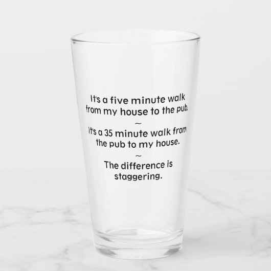 Bier Science Beer Math Pub Glas (Vorderseite)