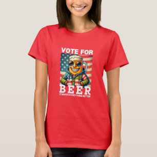 Bier-Shirt Abstimmung über Trump-Geschenk Wahl T-Shirt