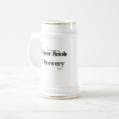 Bier-Snob-Brauerei Stein Bierglas (Vorderseite Links)