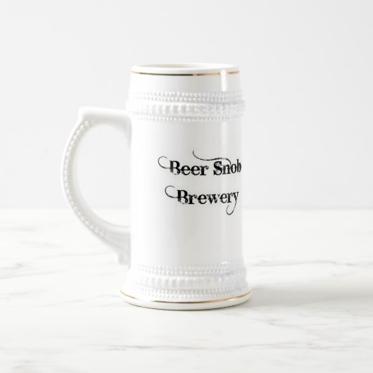Bier-Snob-Brauerei Stein Bierglas (Links)