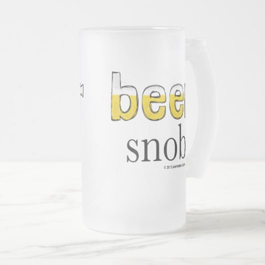 Bier-Snob-eisige Tasse (VorderseiteRechts)