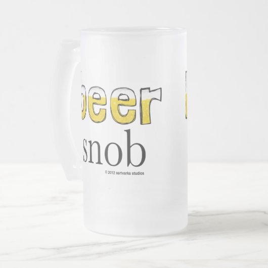 Bier-Snob-eisige Tasse (Vorderseite Links)