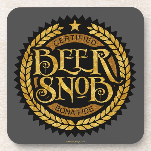 Bier Snob Getränkeuntersetzer (Vorderseite)