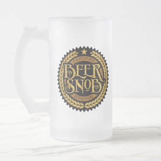 Bier Snob Mattglas Bierglas (Links)
