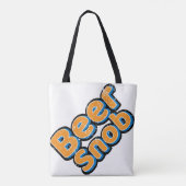 Bier Snob Vintag Tote Bag Tasche (Rückseite)